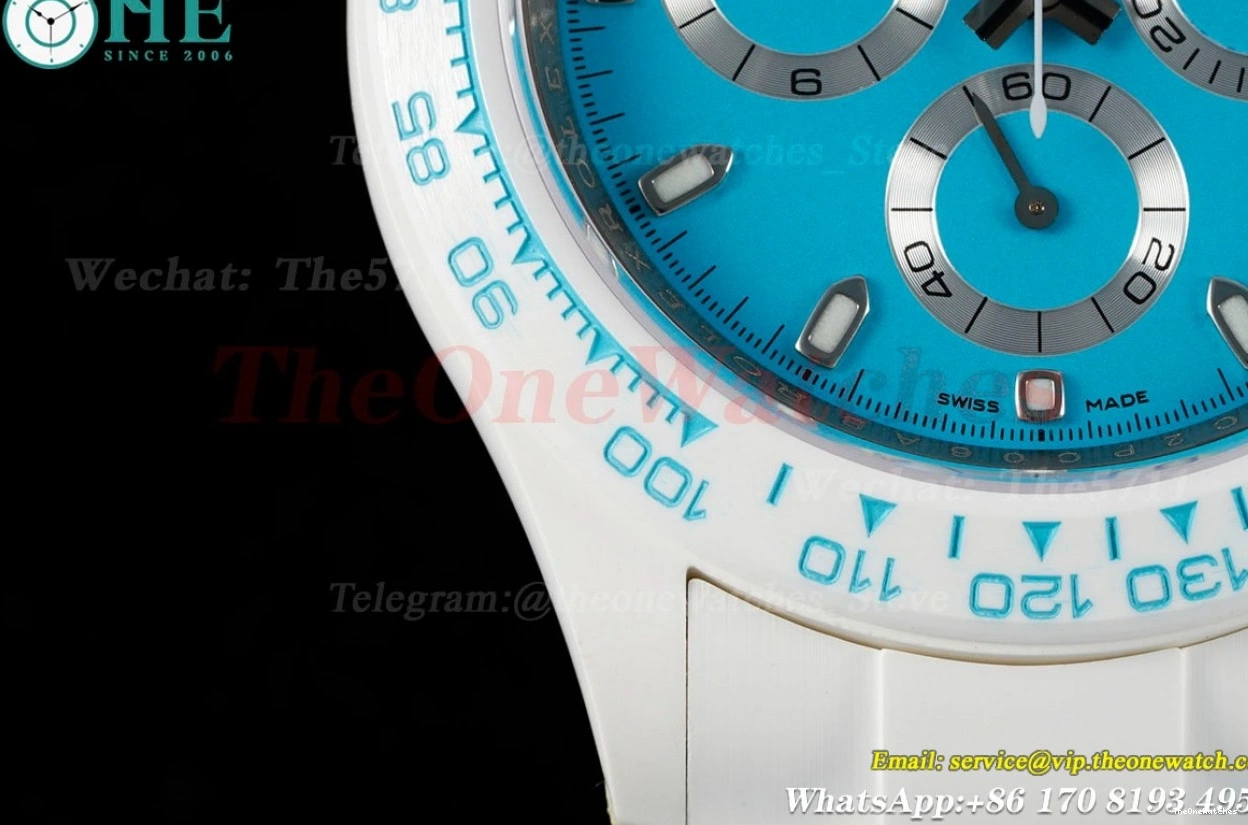 40mm Dial Tiffany Daytona AET Blue ZF SH4130 Cer Cer 0403